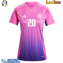 Germany Benjamin Henrichs #20 Replica Away Shirt Ladies Euro 2024 Short Sleeve